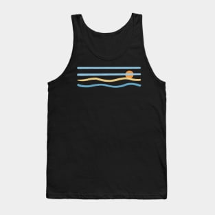 80s Retro summer stripes Tank Top